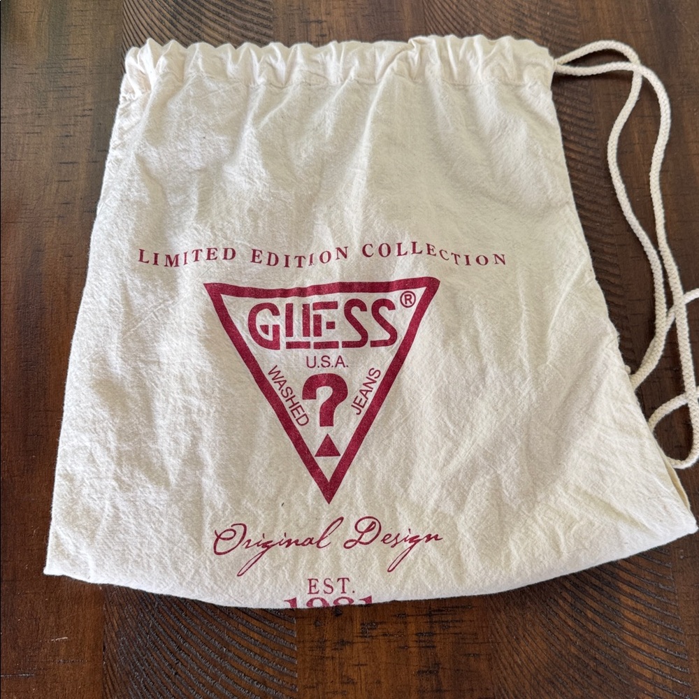 Vintage Guess Jeans Drawstring Duffle Bag